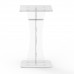 FixtureDisplays® Plexiglass Acrylic Podium Clear Lectern Church Pulpit 1803-311-NEW